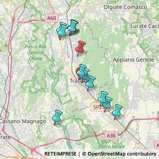 Mappa Via de Simoni Carlo, 21049 Tradate VA, Italia (3.70615)