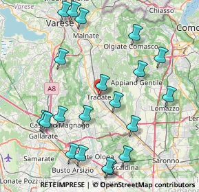 Mappa Via S. Stefano, 21049 Tradate VA, Italia (9.342)