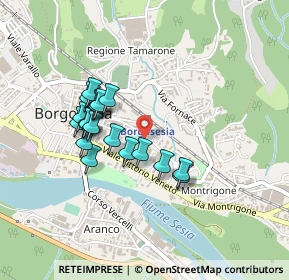 Mappa Via Guglielmo Marconi, 13011 Borgosesia VC, Italia (0.3745)