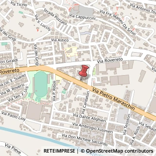 Mappa Via Pietro Maraschin, 52, 36015 Schio, Vicenza (Veneto)