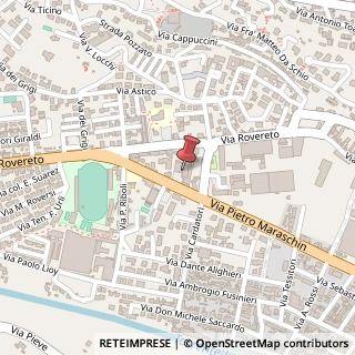 Mappa Via Pietro Maraschin, 52, 36015 Schio, Vicenza (Veneto)