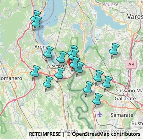 Mappa Via Cavour, 28053 Castelletto sopra Ticino NO, Italia (6.19)