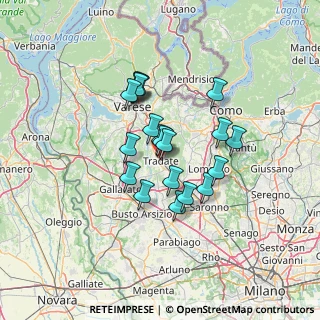 Mappa Via Giuseppe Parini, 21049 Tradate VA, Italia (10.202)