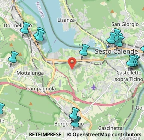 Mappa Via delle Fontane, 28053 Castelletto sopra Ticino NO, Italia (3.1375)