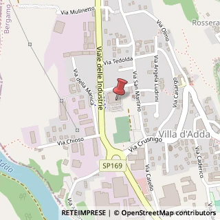 Mappa Via Zappello, 1/A, 24030 Villa d'Adda, Bergamo (Lombardia)