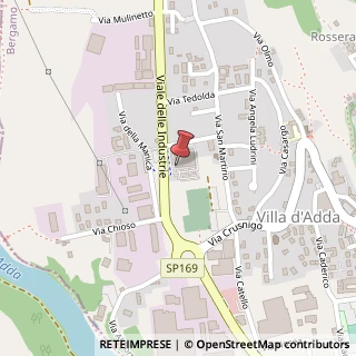 Mappa Via Zappello, 1/A, 24030 Villa d'Adda, Bergamo (Lombardia)