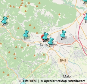 Mappa Piazzetta Suor Luisa Arlotti, 36015 Schio VI, Italia (5.62818)