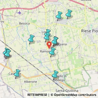Mappa Via Poggiana, 31037 Loria TV, Italia (2.21462)