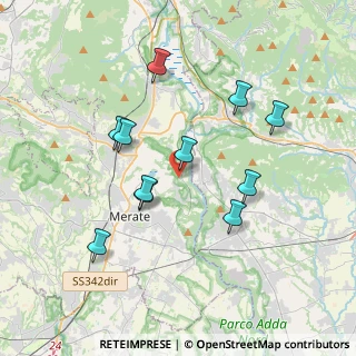 Mappa Via Madonna del Bosco, 23898 Imbersago LC, Italia (3.44818)