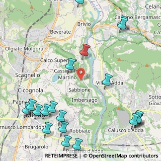 Mappa Via Madonna del Bosco, 23898 Imbersago LC, Italia (3.0805)