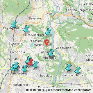 Mappa Via Madonna del Bosco, 23898 Imbersago LC, Italia (2.722)