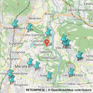 Mappa Via Madonna del Bosco, 23898 Imbersago LC, Italia (2.75714)