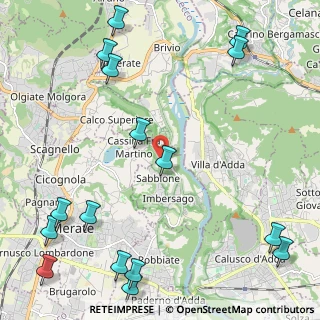 Mappa Via Madonna del Bosco, 23898 Imbersago LC, Italia (3.1375)