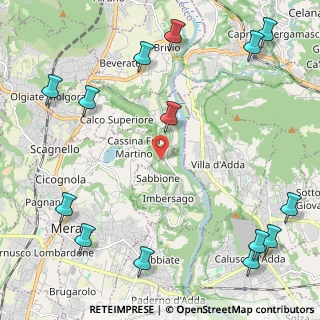 Mappa Via Madonna del Bosco, 23898 Imbersago LC, Italia (3.14786)