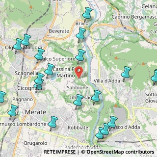 Mappa Via Madonna del Bosco, 23898 Imbersago LC, Italia (2.9255)
