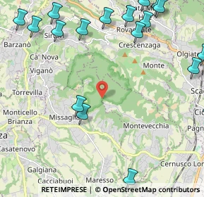 Mappa Via Alta Collina, 23874 Missaglia LC, Italia (3.1785)