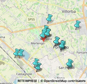 Mappa Via dei Bersaglieri, 31050 Ponzano Veneto TV, Italia (1.758)