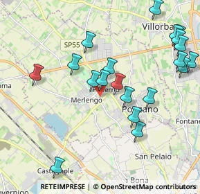 Mappa Via Bersaglieri, 31050 Ponzano Veneto TV, Italia (2.248)