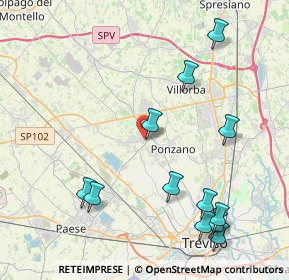 Mappa Via Bersaglieri, 31050 Ponzano Veneto TV, Italia (4.8575)