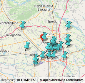 Mappa Via dei Bersaglieri, 31050 Ponzano Veneto TV, Italia (6.73368)