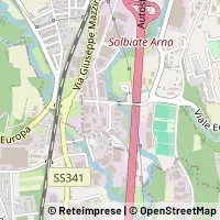 Mapa Solbiate Arno