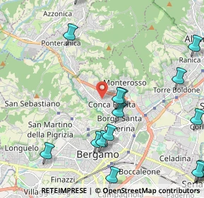 Mappa Via del Carroccio, 24123 Bergamo BG, Italia (2.85188)