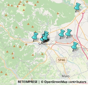 Mappa Via Guglielmo Marconi, 36015 Schio VI, Italia (2.07636)