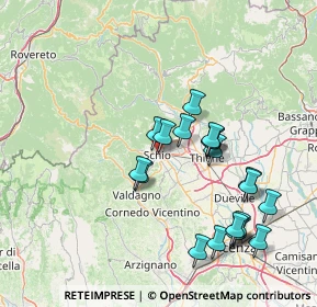 Mappa Via Guglielmo Marconi, 36015 Schio VI, Italia (15.011)