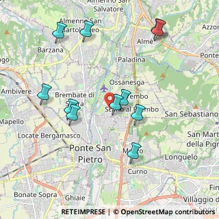 Mappa Via Giuseppe Garibaldi, 24030 Valbrembo BG, Italia (2.06909)
