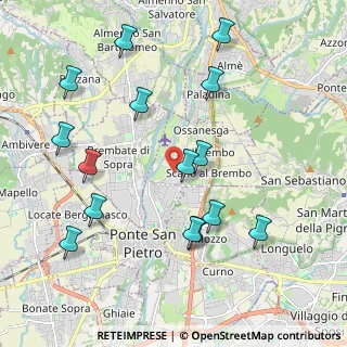 Mappa Via Giuseppe Garibaldi, 24030 Valbrembo BG, Italia (2.21267)