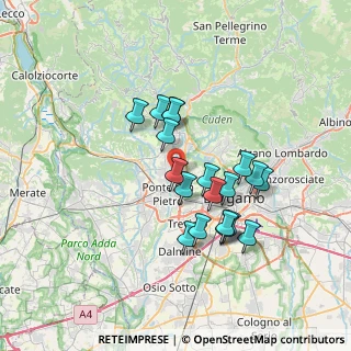 Mappa Via Giuseppe Garibaldi, 24030 Valbrembo BG, Italia (5.90737)