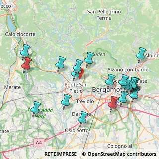 Mappa Via Giuseppe Garibaldi, 24030 Valbrembo BG, Italia (9.116)