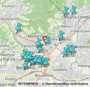 Mappa Via Angelo Goisis, 24124 Bergamo BG, Italia (2.0445)