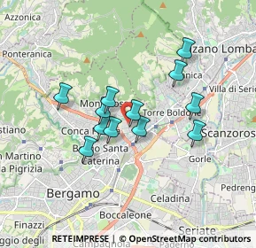 Mappa Via Angelo Goisis, 24124 Bergamo BG, Italia (1.35917)