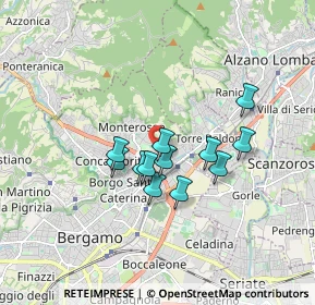 Mappa Via Angelo Goisis, 24124 Bergamo BG, Italia (1.2575)