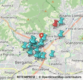 Mappa Via Angelo Goisis, 24124 Bergamo BG, Italia (1.4795)