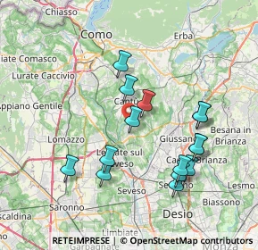 Mappa 22060 Figino Serenza CO, Italia (7.24667)