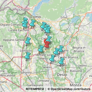 Mappa 22060 Figino Serenza CO, Italia (6.26533)