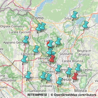 Mappa 22060 Figino Serenza CO, Italia (8.9885)