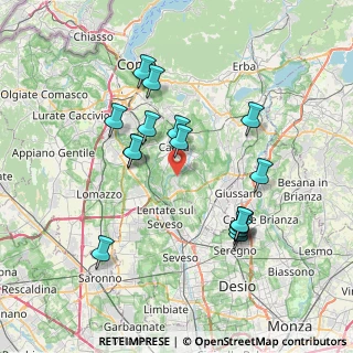 Mappa 22060 Figino Serenza CO, Italia (7.09375)