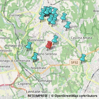 Mappa 22060 Figino Serenza CO, Italia (2.2385)