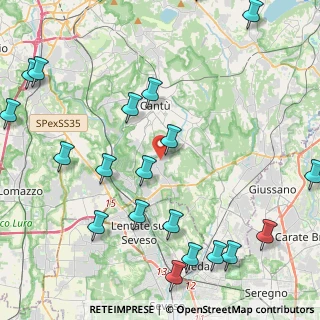 Mappa 22060 Figino Serenza CO, Italia (5.7105)