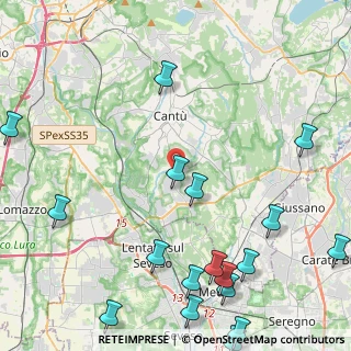 Mappa 22060 Figino Serenza CO, Italia (6.22611)