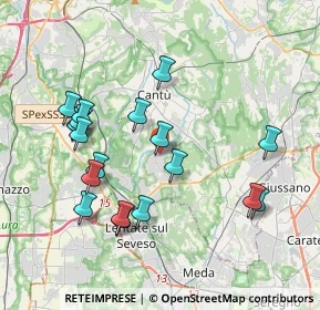 Mappa 22060 Figino Serenza CO, Italia (3.86684)