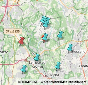 Mappa 22060 Figino Serenza CO, Italia (3.52636)