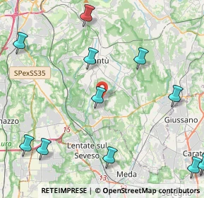 Mappa 22060 Figino Serenza CO, Italia (5.71364)