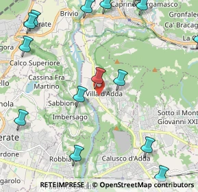 Mappa Via Crusnigo, 24030 Villa d'Adda BG, Italia (2.99813)