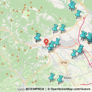Mappa VIA F, 36015 Schio VI, Italia (5.3785)