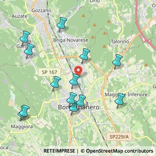 Mappa Via Giuseppe Verdi, 28021 Borgomanero NO, Italia (2.34615)