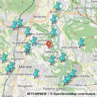 Mappa Via del Pino, 23898 Imbersago LC, Italia (2.851)